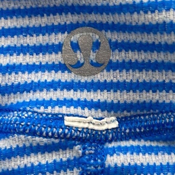 Lululemon Run:  Pique U-Turn Pullover | Beaming Blue - Picture 5 of 7